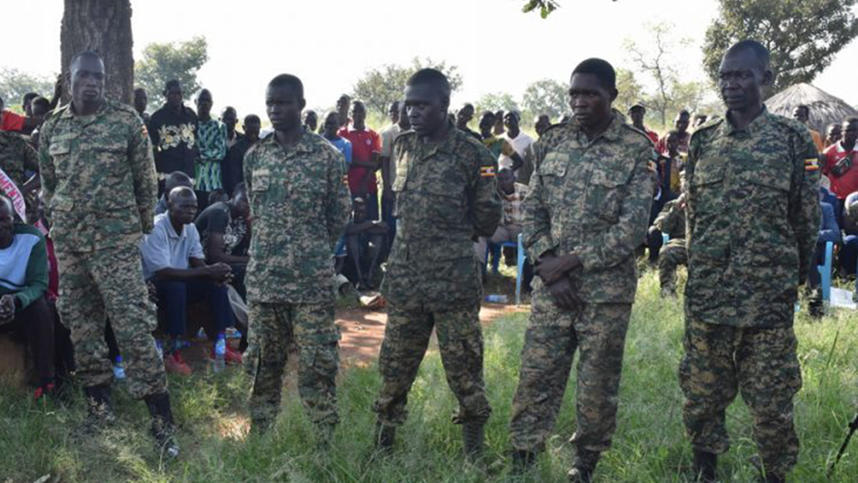 UPDF soldiers filmed Torturing  suspected thief charged, remanded