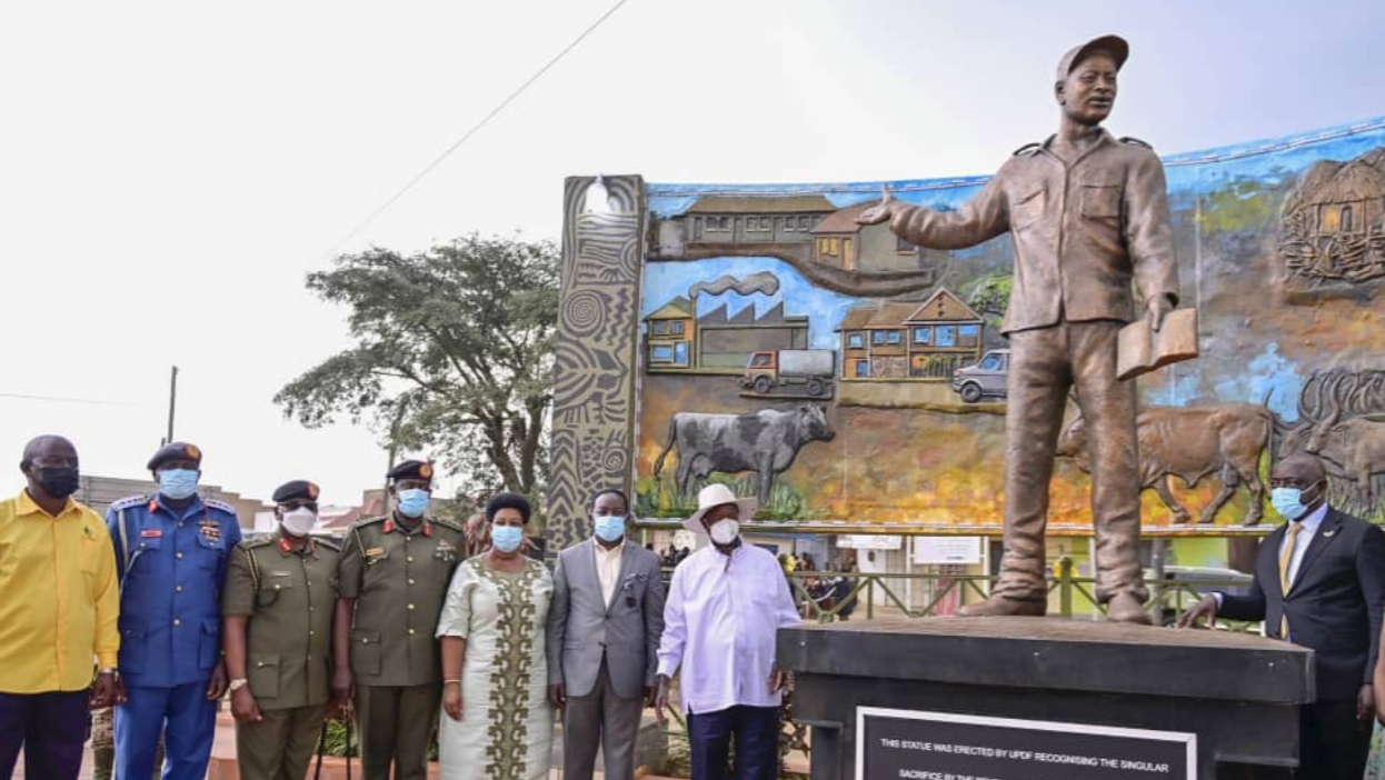 UPDF Erects Museveni Statue In Honor Of His Contribution To Ankole