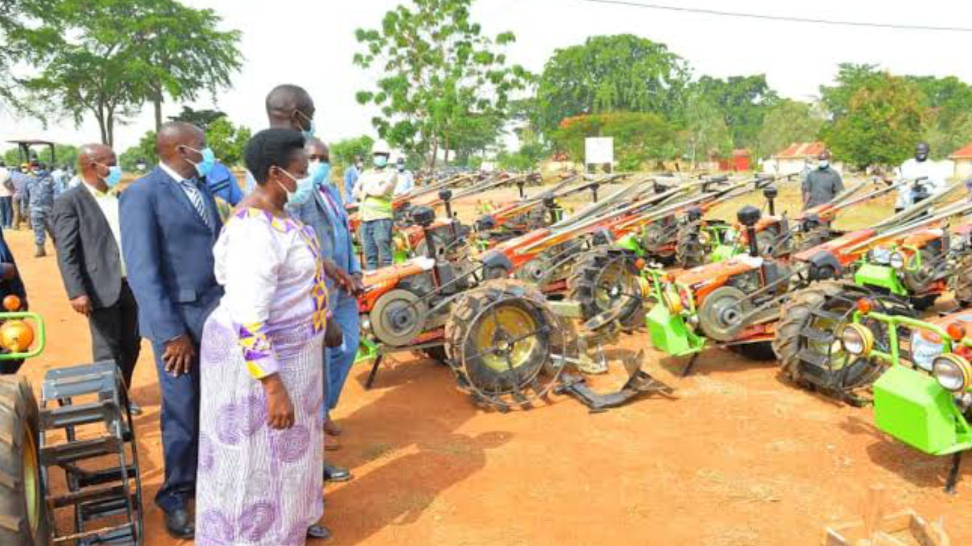 Vice President Alupo Hands Over Tractors To Cooperatives Under LEGS Program