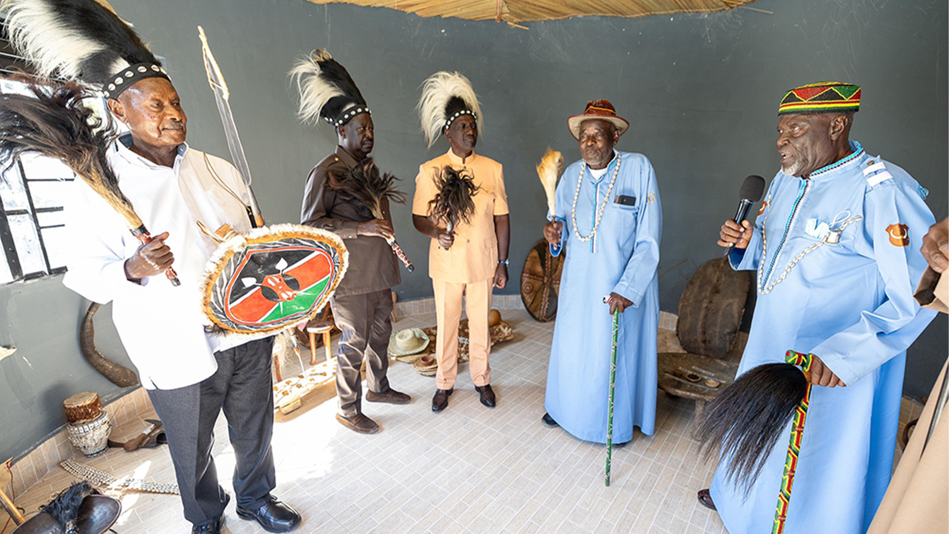 President  Museveni Crowned Luo Elder