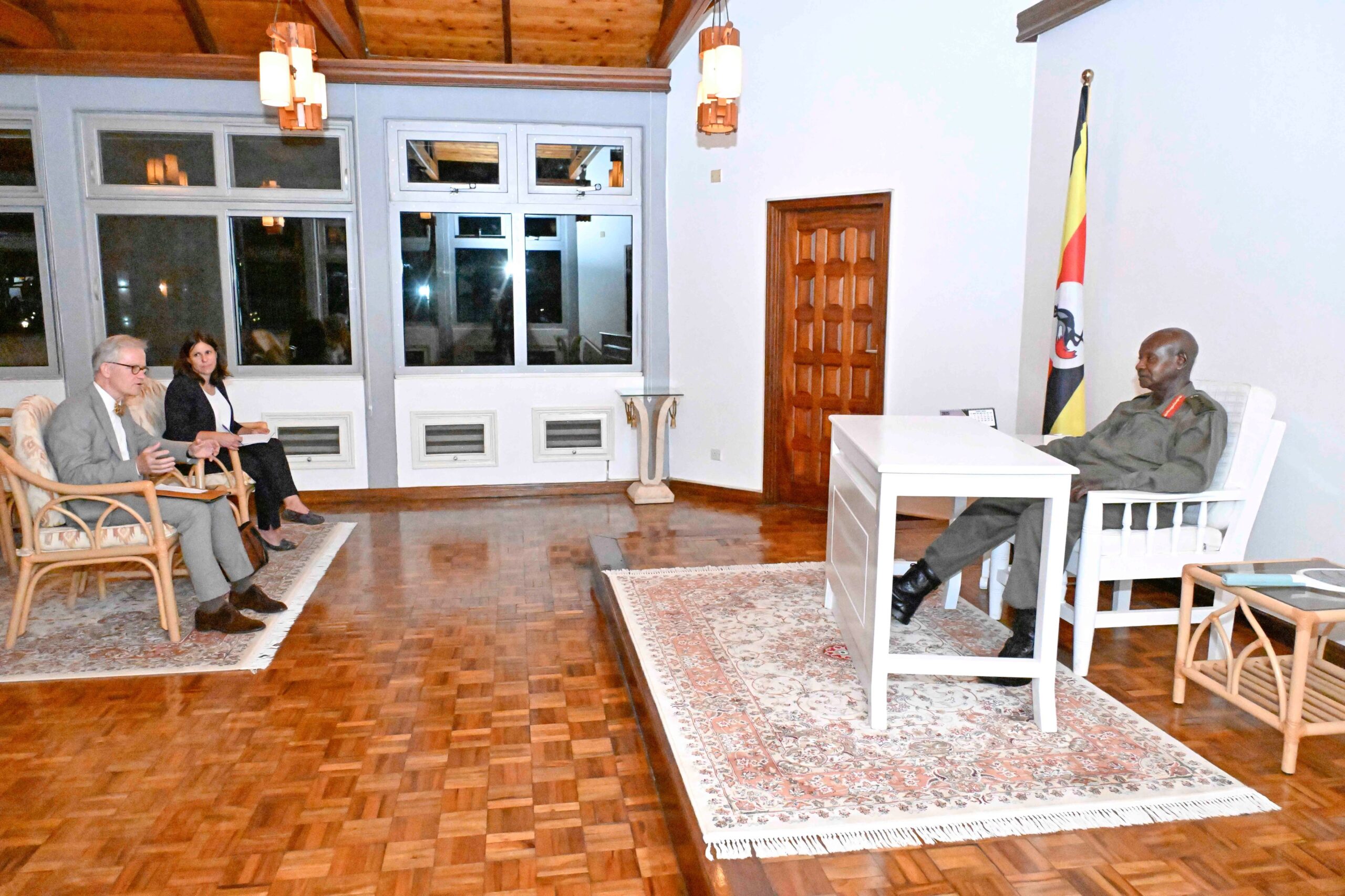 Museveni Meets German Ambassador as PLU Members March to Embassy