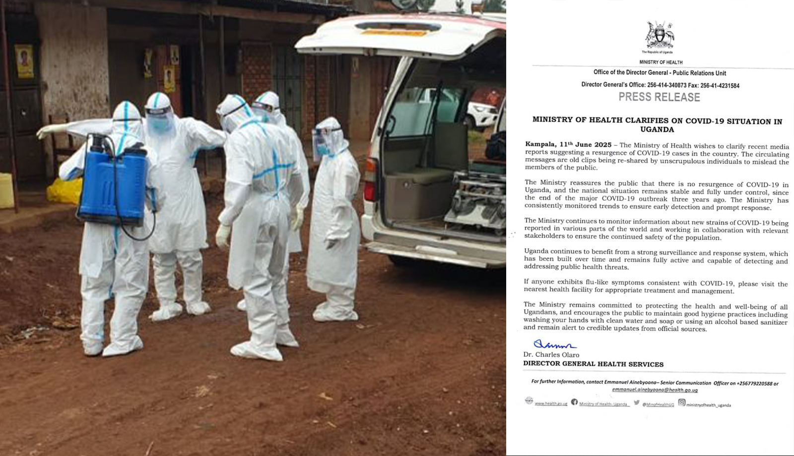 Ministry of Health Dismisses Claims of COVID-19 Resurgence in Uganda