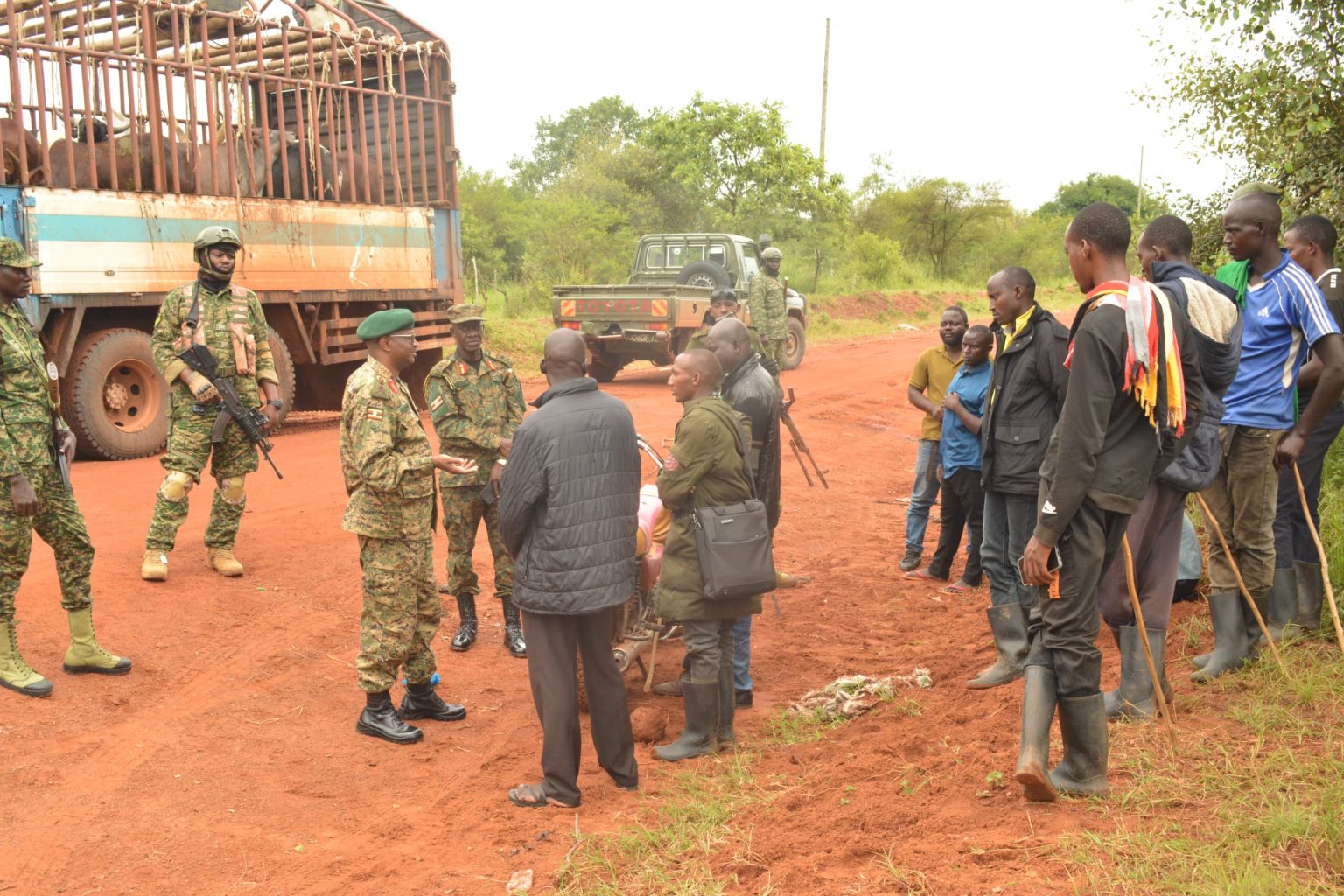 UPDF Commander Tours Northern Uganda to Monitor Progress of Balaalo Eviction