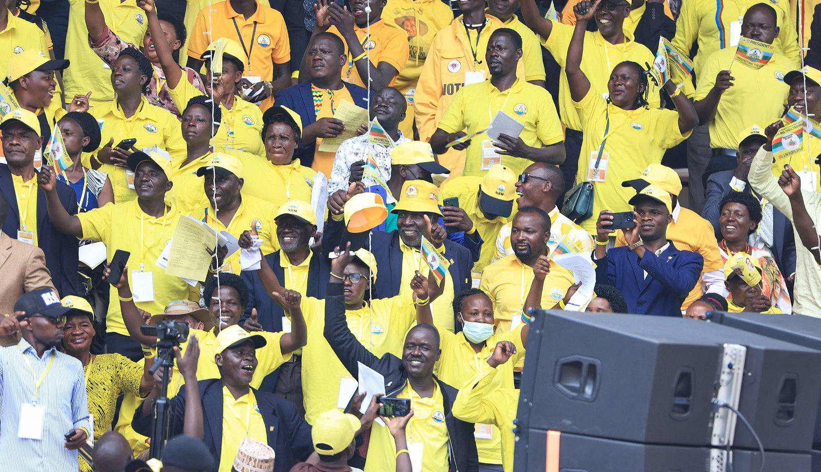 Among, Kadaga Use Final Three Minutes to Woo NRM Delegates at Kololo