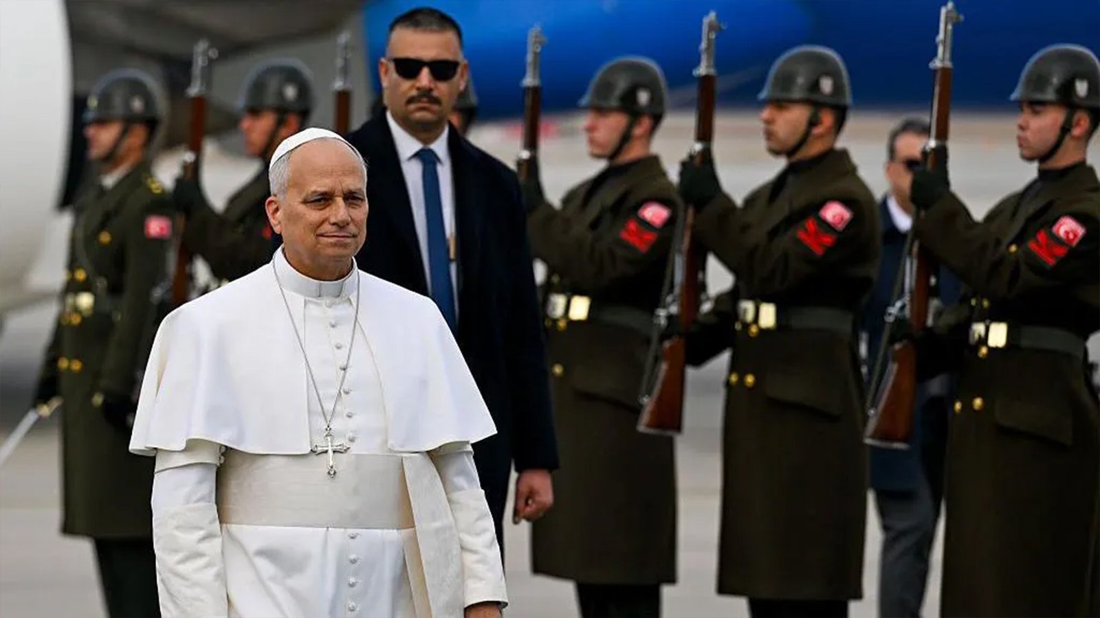 Pope Leo arrives in Turkey on first foreign trip of papacy