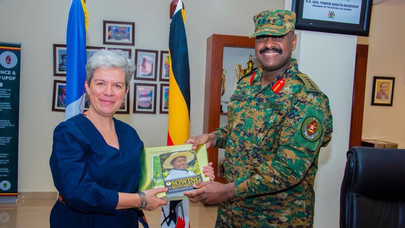 CDF Muhoozi, French Envoy Strengthen Military Ties