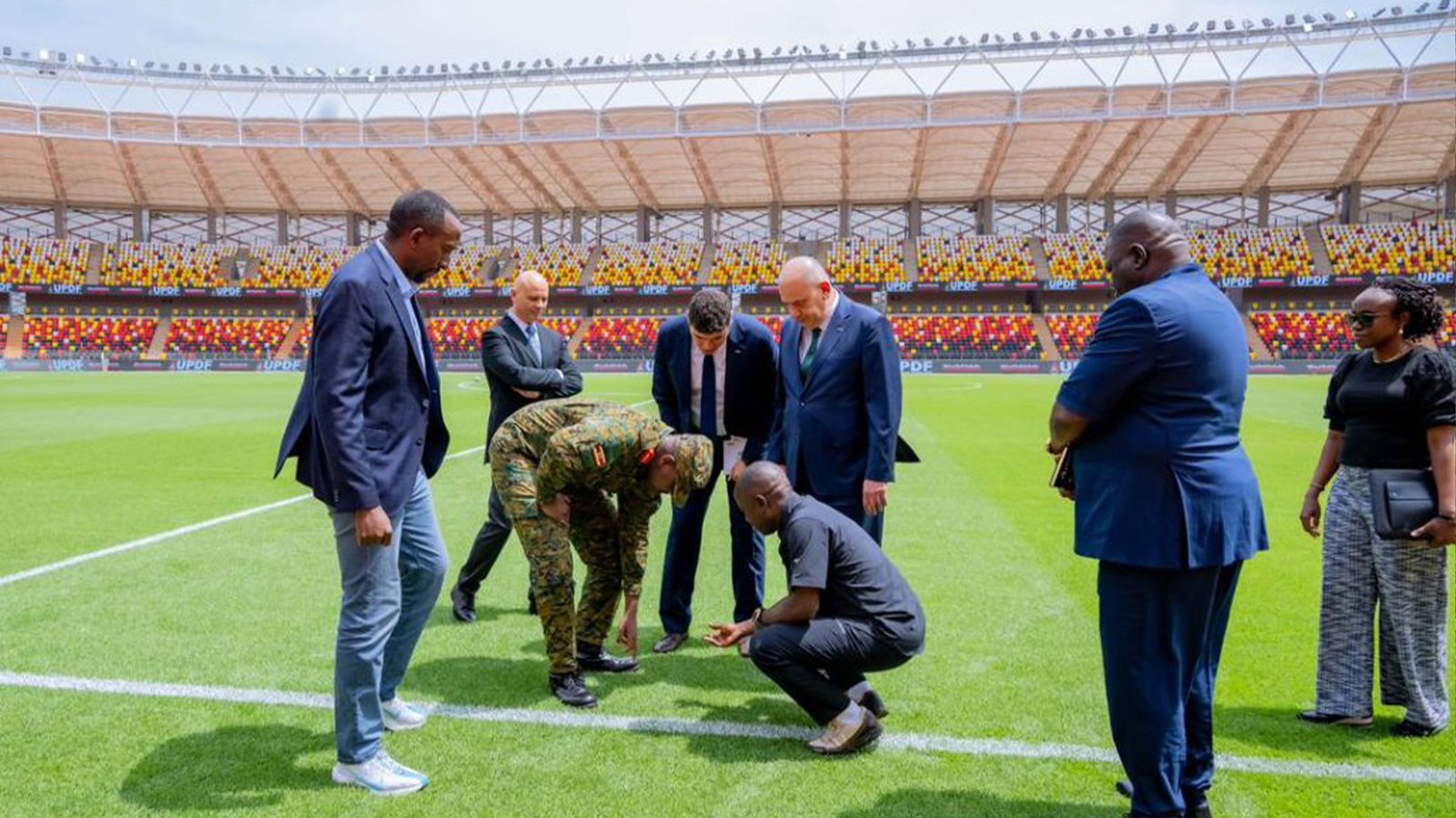 Gen. Kainerugaba Inspects Newly Completed Hoima City Stadium Ahead of Commissioning
